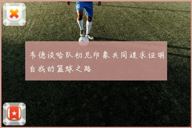 韦德谈哈队初见印象共同追求证明自我的篮球之路