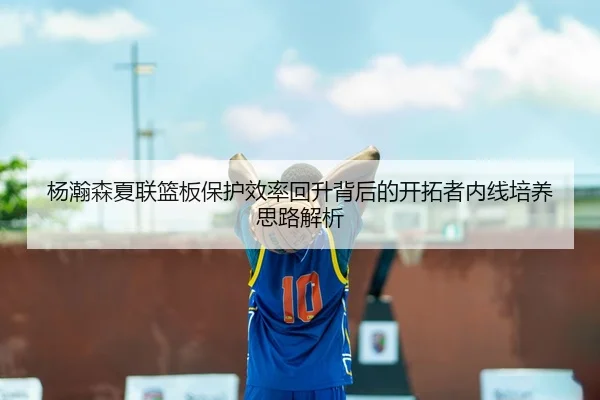 杨瀚森夏联篮板保护效率回升背后的开拓者内线培养思路解析